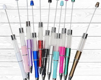 Beadable Snow Globe Pens, Beadable Empty Tube Pens, Floating Pen Blanks, Fillable Pen Blanks