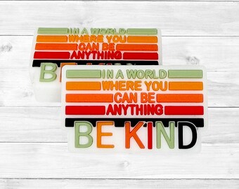 141 Be Kind Focal Bead, Inspirational Sayings Focal Beads, Focal Beads for Pens