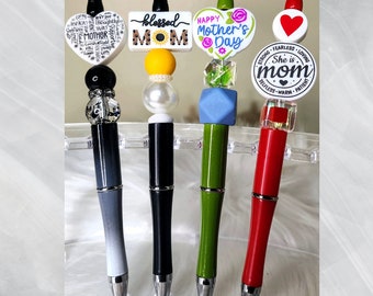 Mother's Day Beaded Pens, Gift for Mom, Custom Pens for Mom, Mother's Day Pens, Personalized Pens