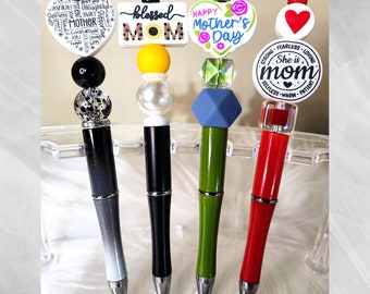 Mother's Day Beaded Pens, Gift for Mom, Custom Pens for Mom, Mother's Day Pens, Personalized Pens