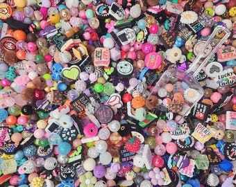 Bead and Focal Scoop Grab Bag, Bead and Focal Mystery Bag, Bead and Focal Scoop Mix, Assorted Bead & Focal Mix, Craft Supply, Beads