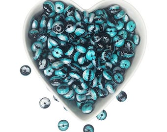 14mm Twilight Jelly Swirl Abacus Beads, Jelly Abacus Beads, Spacer Beads, Wholesale Beads, Bead & Craft Supplies