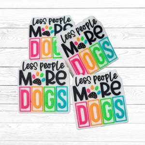 18 Less People More Dogs Focal Bead, Dog Lovers Focal Bead, Cute Dog Focal Bead, Silicone Focal Beads for Pens