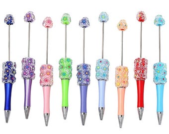 Flower Beadable Pen Blanks, DIY Flower Beadable Pens, Beadable Pen Blanks, Wholesale Pens
