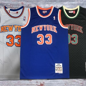 Swingman Patrick Ewing New York Knicks Neapolitan NBA 1991-92 Jersey -  Black / Large in 2023