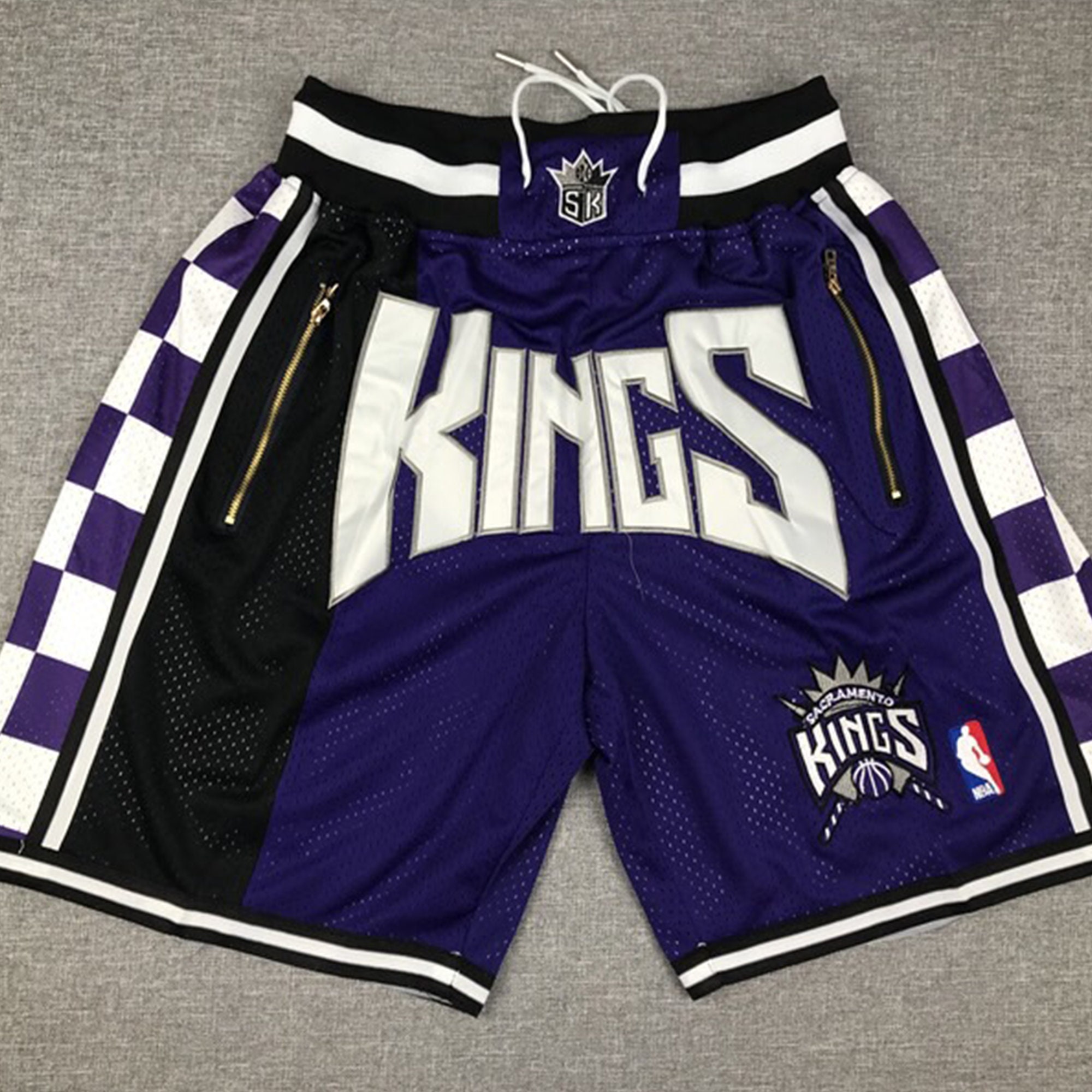 Sacramento Kings 11-12 HWC Swingman Shorts - Black - Throwback