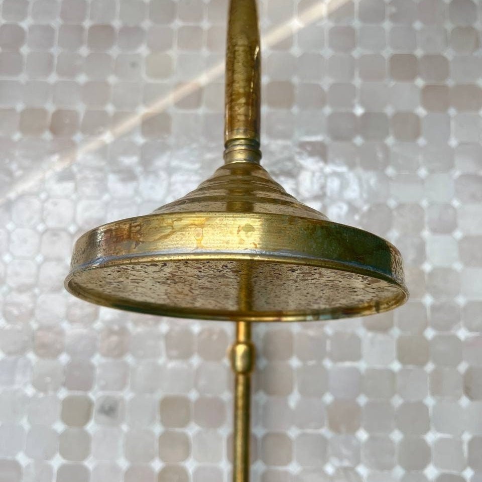 Regendouchekop, ongelakt, messing douchekop, 8 inch ronde douche
