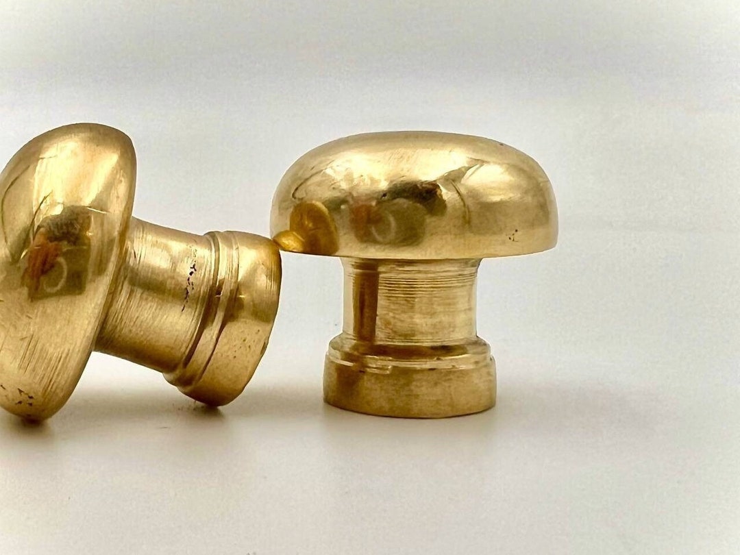 Handmade Solid Brass Handles. Round Handles Brass Knobs