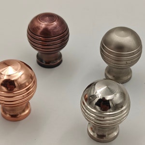 Handmade Unlacquered Brass Cabinet Handles. Round cabinet handles - Brass Knobs