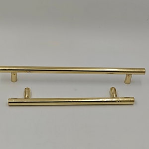 Unlacquered Brass Bar Drawer pulls. Bar cabinet Pulls, Kitchen Cabinet Pulls