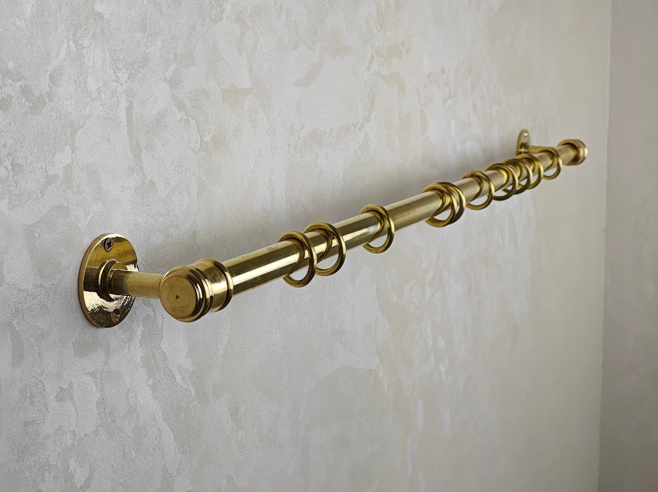 Unlacquered Brass unbehandelt Curtain