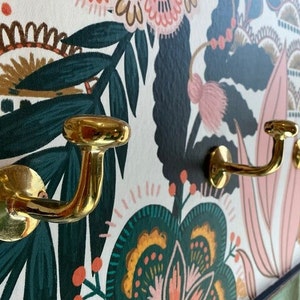 Unlacquered brass Wall Hooks, Antique Brass Clothes hooks