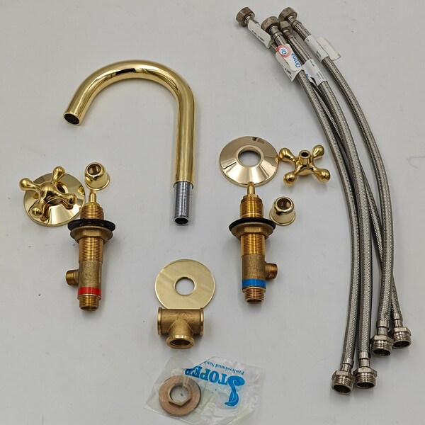 Antique Bathroom Faucet 3 Hole - Etsy