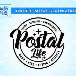 Servizio postale svg, ufficio postale svg, vita postale, gestore della posta, camion, postino, lavoratore essenziale svg, impiegato, corriere postale, Cricut, Png, Svg