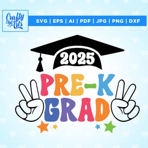 Pre-K Graduate 2025 Svg, Last Day of School Svg, Class of 2025 Svg, Retro Pre-K Shirt, Png, Cricut, Png, Svg, sublimation, cut file,
