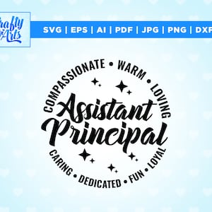 Asystent dyrektora Svg, PNG, Svg, sublimacja, Wicedyrektor Svg, Powrót do szkoły, Prezent dla personelu szkolnego SVG, Natychmiastowe pobieranie, sylwetka.