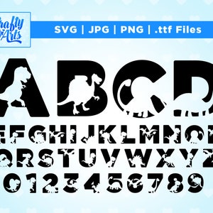 DINOSAUR FONT SVG, Dinosaur Alphabet Svg, Dinosaur Svg Cut Files For Cricut, Dinosaur Kids Alphabet, Dinosaur Font svg, Dinos svg, archivo ttf