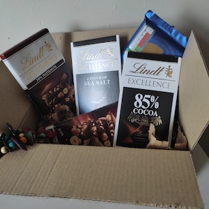 Caja de regalo de chocolate, Caja de amor, Regalo para ella, Regalo de San Valentín, Regalo de aniversario, Chocolates de cacao, Chocolate con leche, Chocolate oscuro