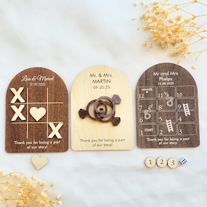 Rustic Wedding Table Games: Tic Tac Toe, Ring Toss, Snakes & Ladders
