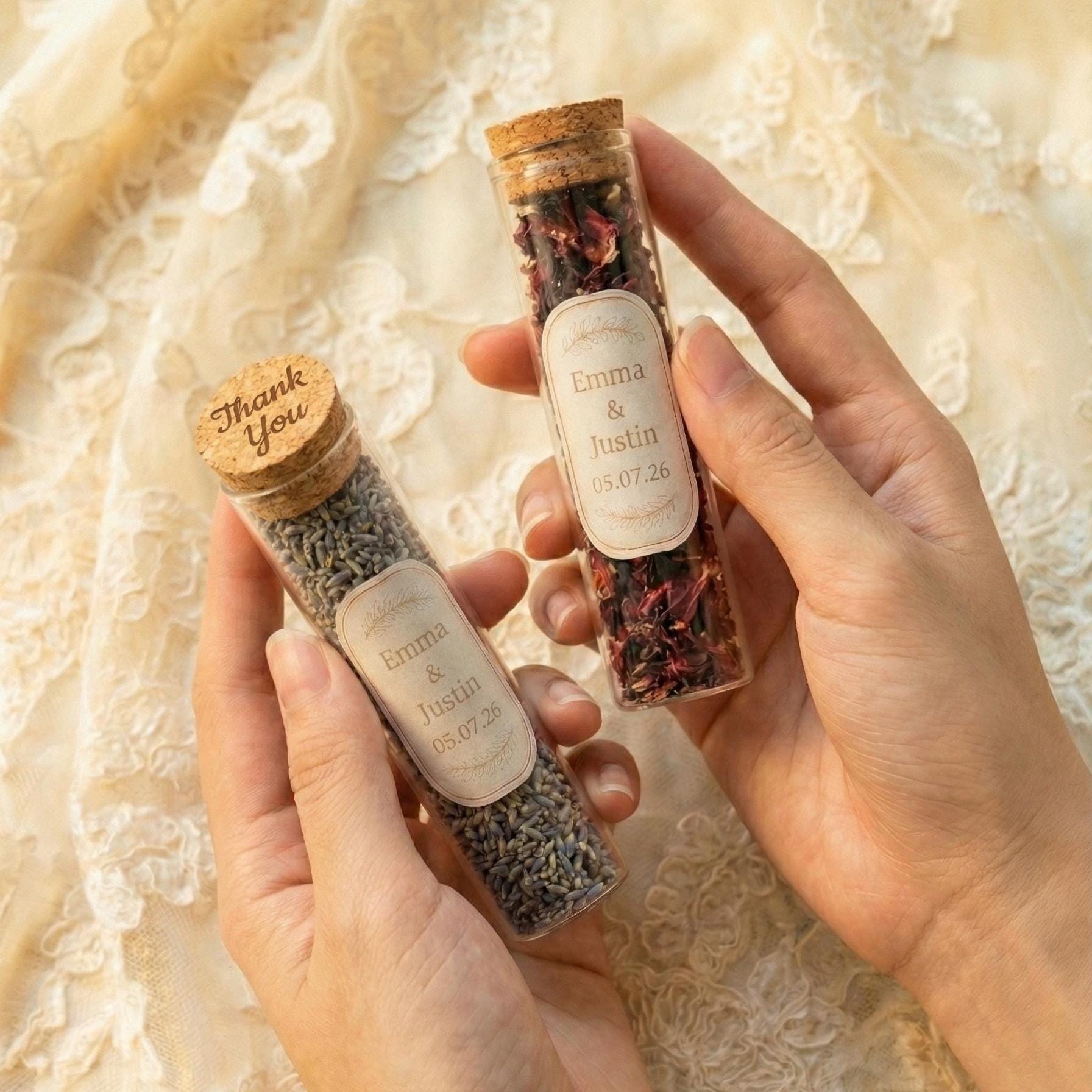 Personalized Wedding Tea Favors for Guests | Herbal Loose Leaf Tea Jars ...