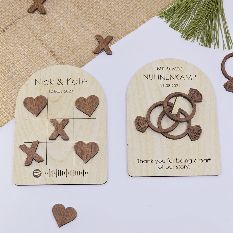 Rustikale Hochzeitsspiele: Tic Tac Toe, Ring Toss, Schlangen & Leitern Bild 7