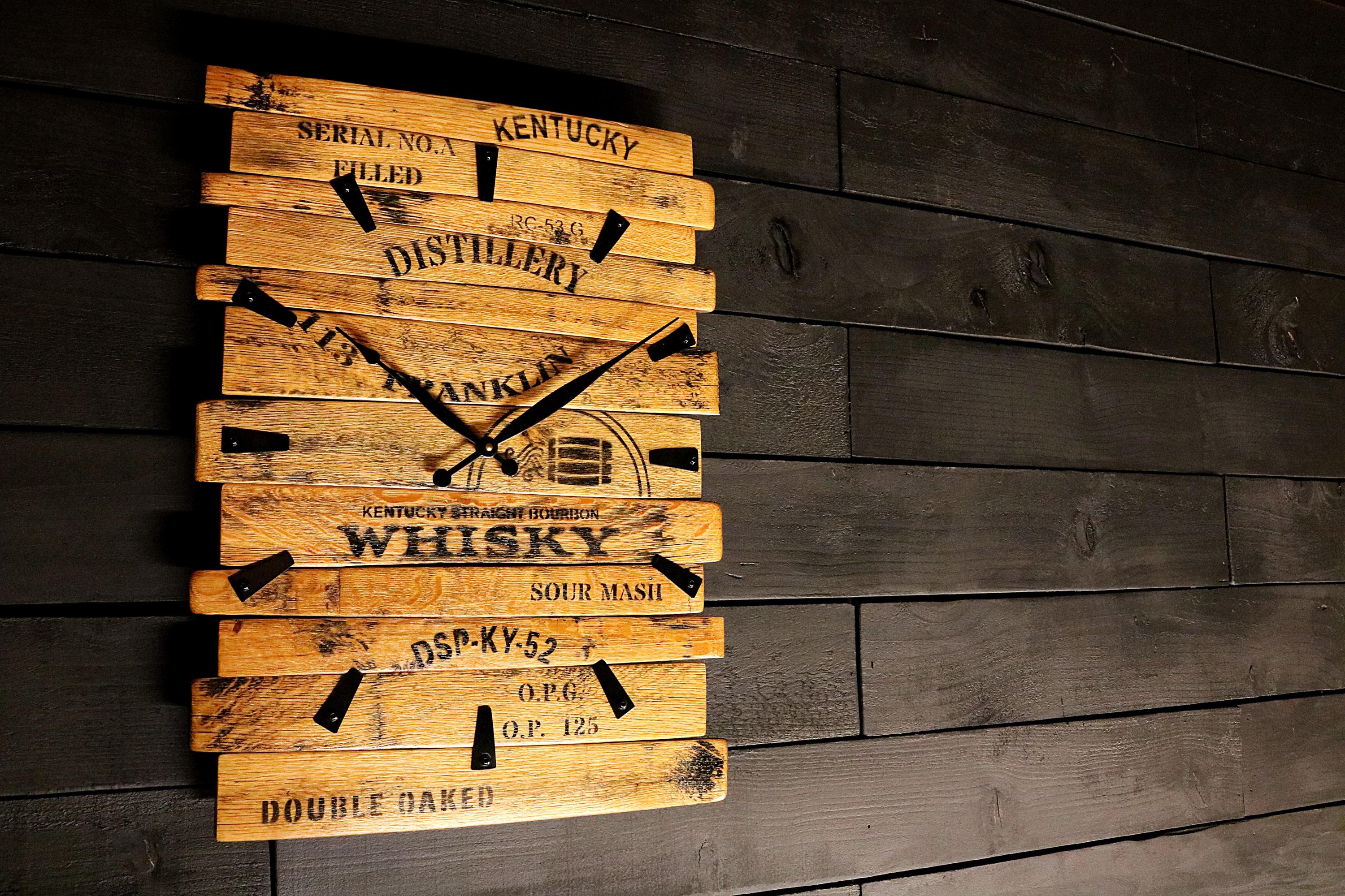 Distillery Clock Whiskey Barrel Stave Clock - Etsy