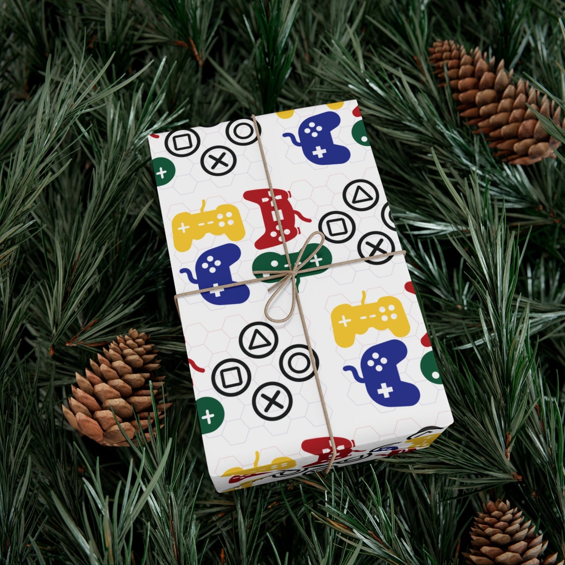 Game Console Wrapping Paper Controller Wrap Paper Gamers Wrapping Paper