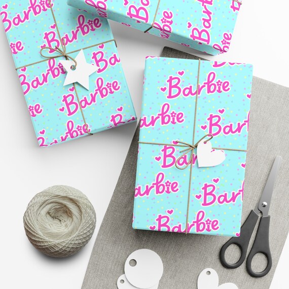 Barbie gift wrap hotsell