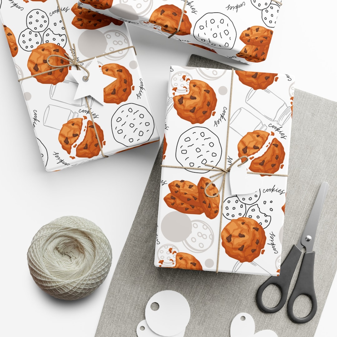 Cookies Wrapping Paper Food Wrap Paper Biscuit Gift Wrap - Etsy