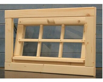 Gartenhausfenster 68x43cm 4mm Glas Kippfenster Carport Werkstatt Fenster Holzfenster 6FE, Fenster, Holzfenster