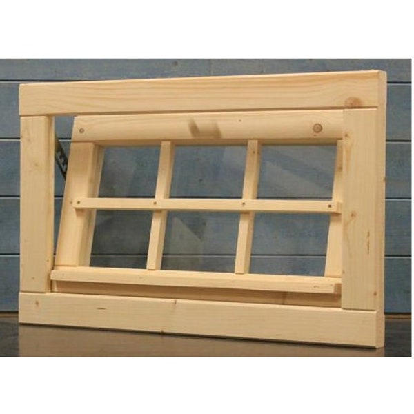 Gartenhausfenster 68x43cm 4mm Glas Kippfenster Carport Werkstatt Fenster Holzfenster 6FE, Fenster, Holzfenster