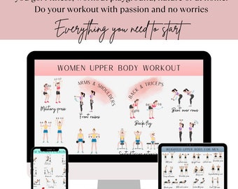 Fitness Guide / Gym / Workout plan routine / Printable Workout exercise poster / Gym edition / Machines / Dumbell / Barbel / Calisthenics