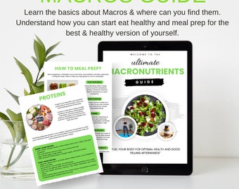 Macronutrients Ultimate Guide: Healthy Eating & Meal Prep (Digital E-book)