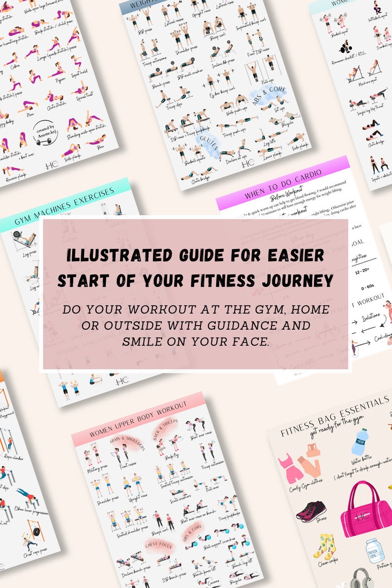 Ultimate Fitness Bundle Guide: Gym & Home Workouts (digital Download ...
