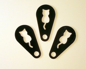 3x Shopping Cart Remover Black Tomcat Cat IMMEDIATELY removable Keychain Chip