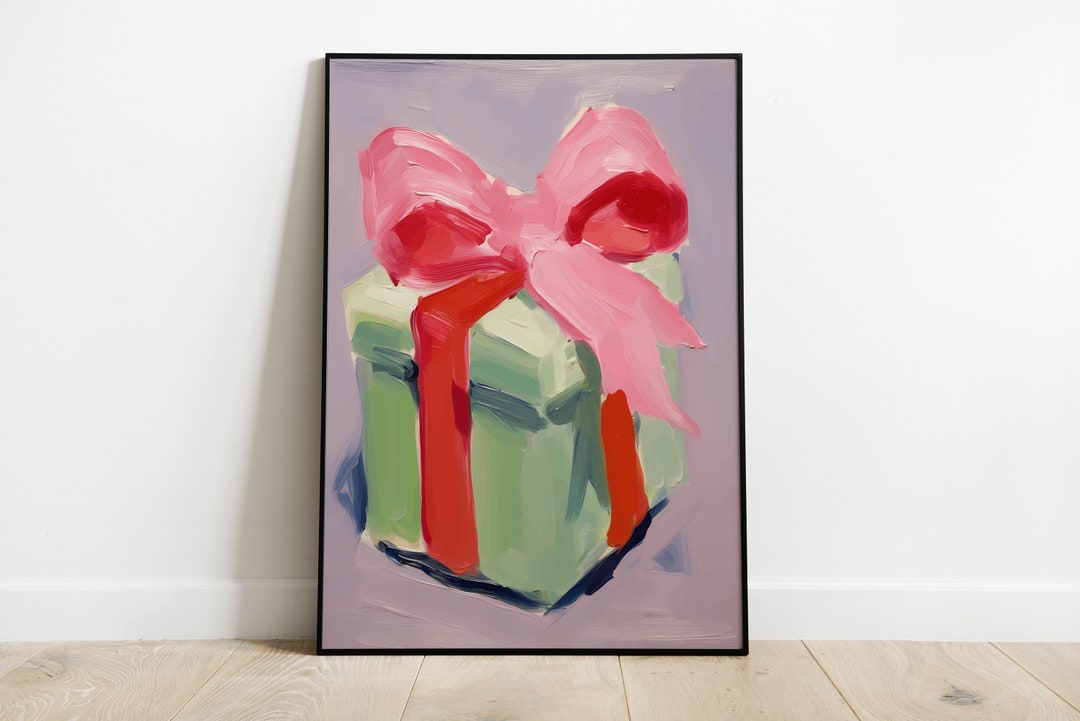 Christmas Gift Painting Winter Christmas Art Art Christmas Etsy