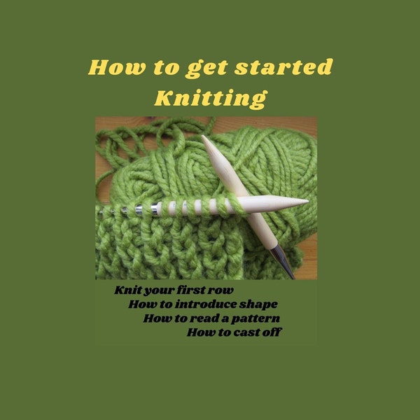 Beginners Introduction To Knitting, Learn To Knit How To Knit | PDF Download instruction