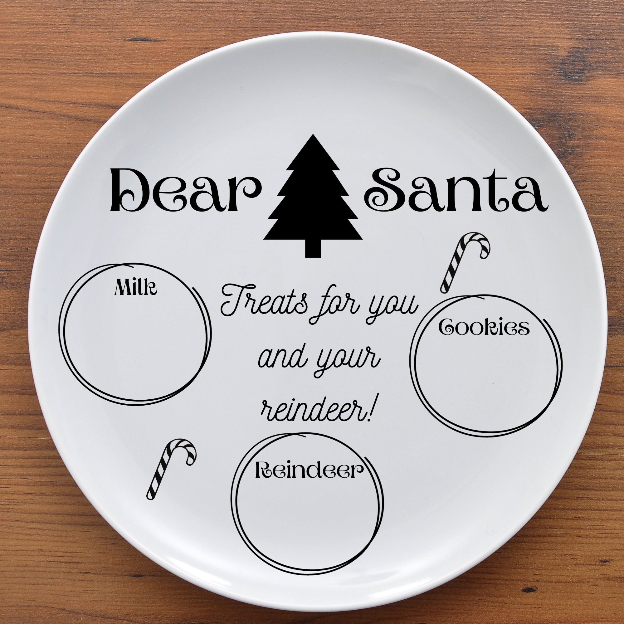 Santa Tray SVG, Santa Plate Svg, Dear Santa Svg, Cookies for Santa Svg ...