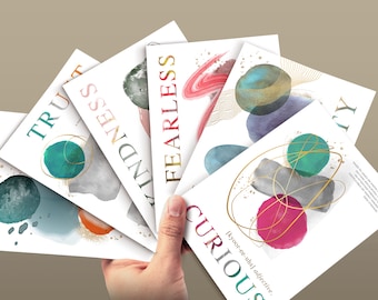 6 Exquisite Mindset Postcards - Perfect for a boost of positivity, teacher praise, self motivation, friends, family, education!