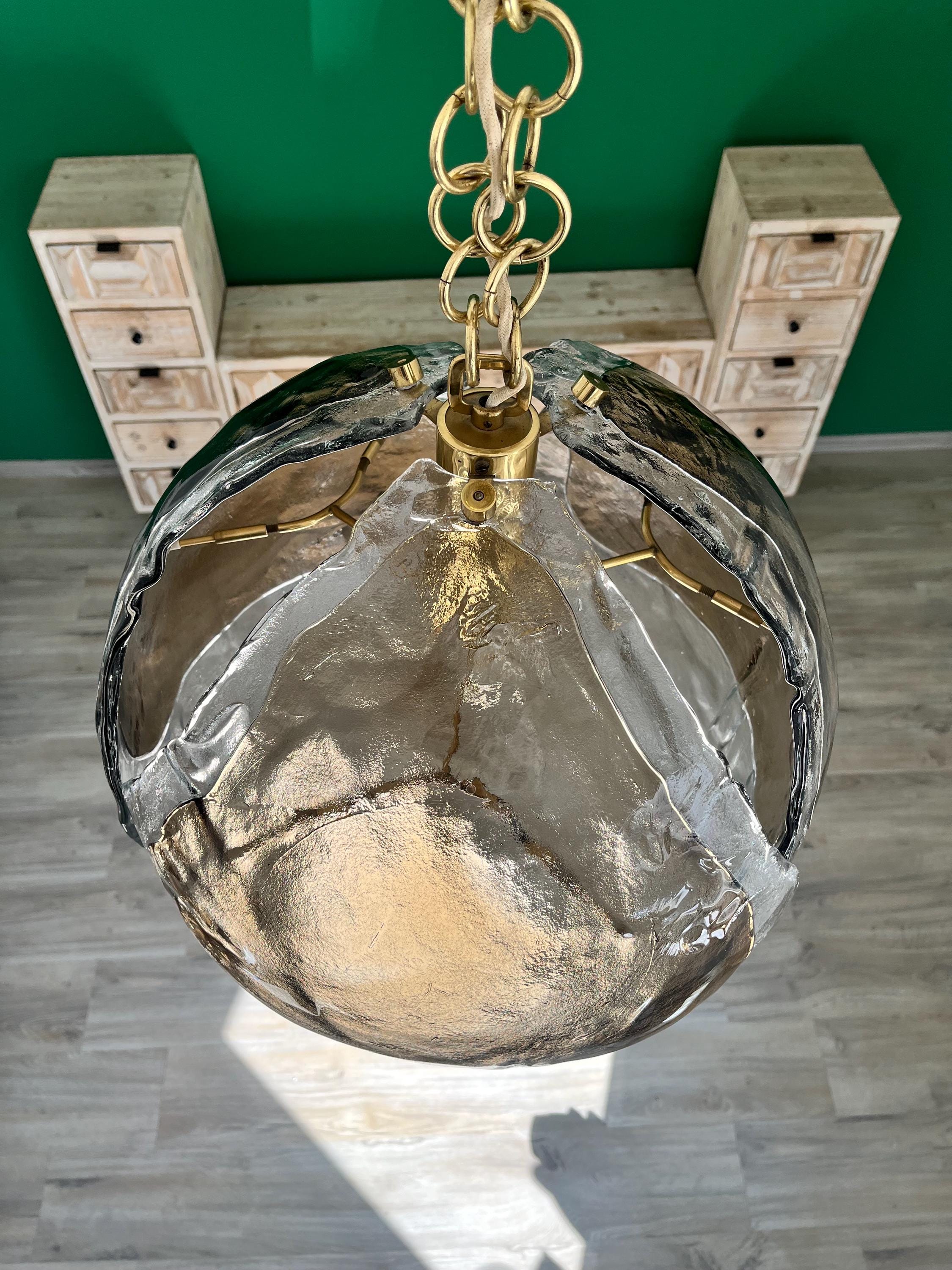 ミッドセンチュリー ムラーノガラス シャンデリア、カイザーロイヒテン