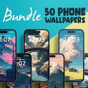 Nature Phone Wallpapers, Anime Wallpaper iPhone, Nature Smartphone Wallpaper Set, iPhone Aesthetic Background, Android Wallpaper