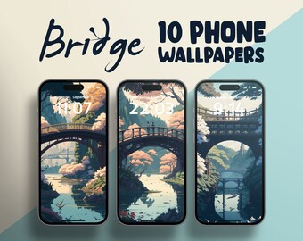 Anime Bridge Phone Wallpaper Anime Wallpaper iPhone Wallpaper Anime Background Bridge Wallpaper Cute Background
