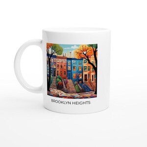 Brooklyn Heights Mug | Brooklyn, New York Souvenir, Brooklyn Coffee Cup, Gift Idea