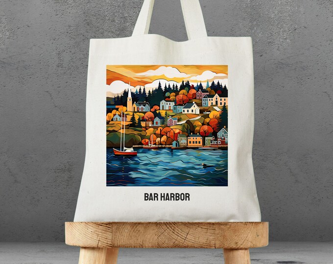 Mahjong Harbor Fully Hand-Beaded Large Boat Tote