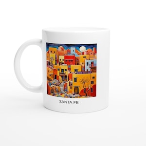 Santa Fe Mug | Southwest, Boho, New Mexico, Southwestern Decor, Coffee Mug