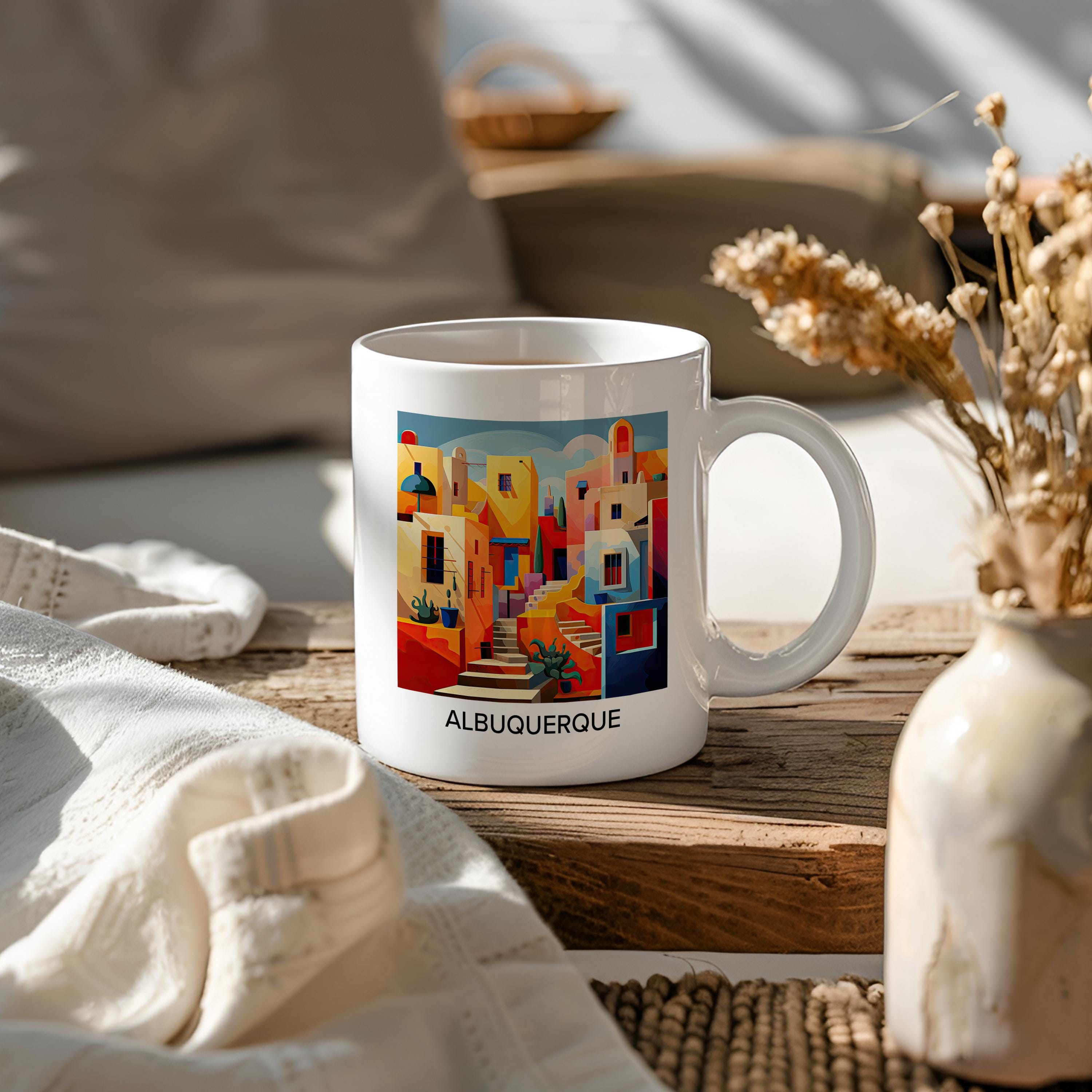 Albuquerque Mug, New Mexico Souvenir, Southwest Home Decor