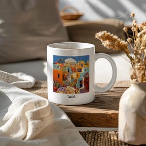 Taos Coffee Mug | New Mexico, Southwestern Boho High Desert Gift & Souvenir for Nature Lovers