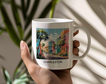 Charleston-mok, South Carolina-koffiekop, 11 oz keramiek, vaatwasmachinebestendig