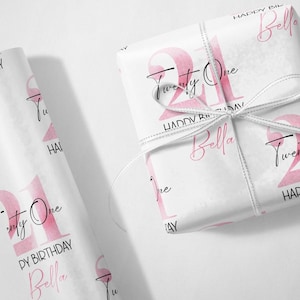 21ème emballage cadeau de luxe personnalisé de papier d'emballage pour la fille d'un ami