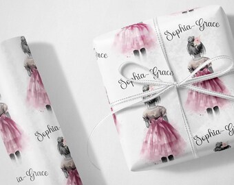 Personalised Thank You For Being My Flowergirl Wrapping Paper